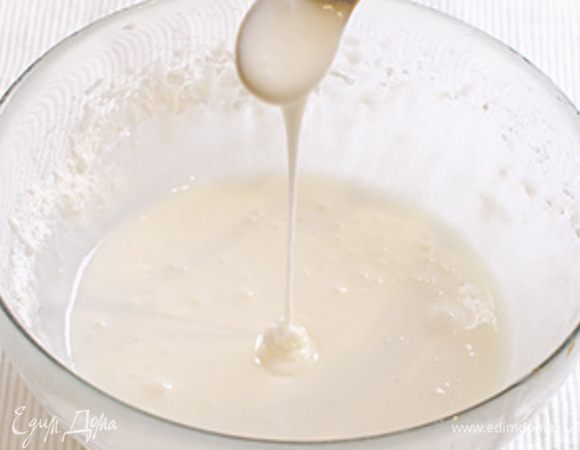 У нас должна получиться масса по консистенции напоминающая сгущеное молоко.
