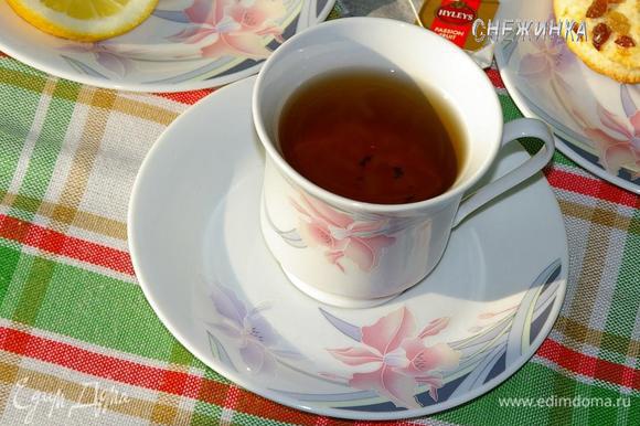 Ароматный чай с чабрецом готов! Разливайте по чашкам и наслаждайтесь благоуханием лета.