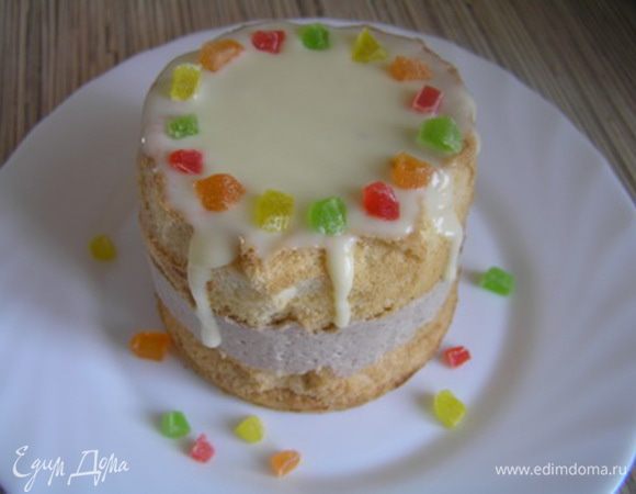 украсить мелко нарезанными цукатами.