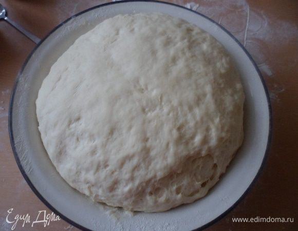 И поставить тесто в теплое место на 40-50 минут. Затем обмять его и дать ему снова подойти.