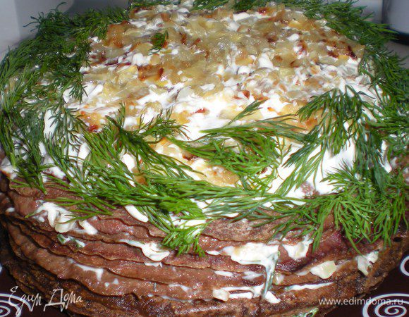 Промазать коржи начинкой и убрать в холодильник пропитаться и настояться.