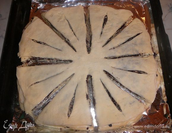 Тесто надрезать...