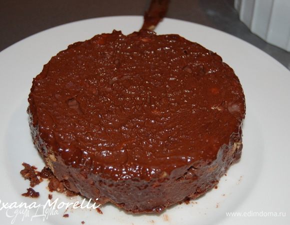 Я поместила форму в морозилку на 1 час.