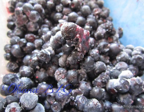Чернику разморозить.