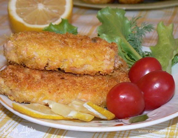 хрустящие палочки можно подать с рисом,картофельным пюре.
Приятного аппетита!