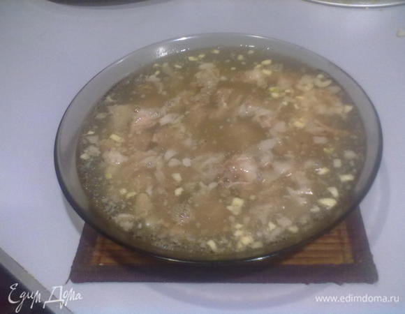 У вас наверняка останется и фарш,и бульон.Это все можно использовать для приготовления холодца.