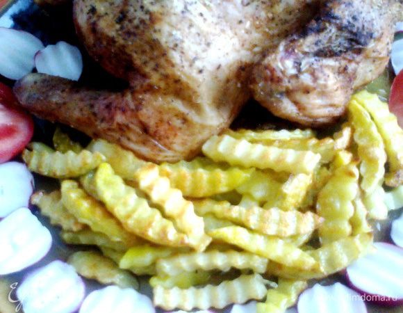 Подаём с овощами и картофелем ФРИ(www.edimdoma.ru/retsepty/40646)