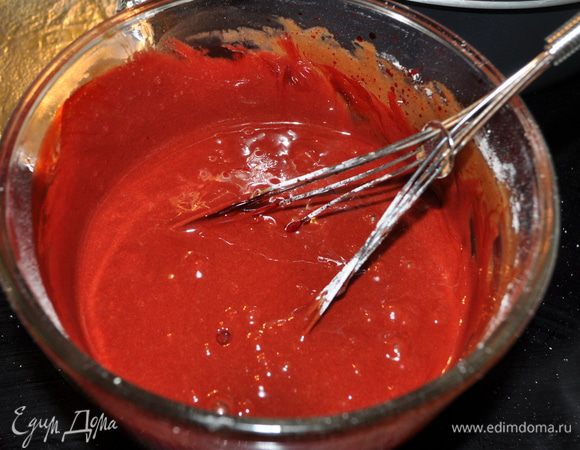 Добавить сахар, яйца по одному,муку и затем 4 последующих ингредиента по списку.Перемешать все.