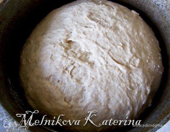 Поставить тесто на 1 час в теплое укромное место для подхода. 