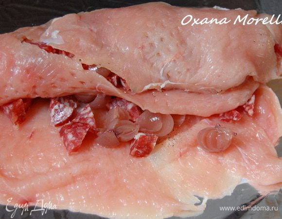 Выкладываем на мясо.