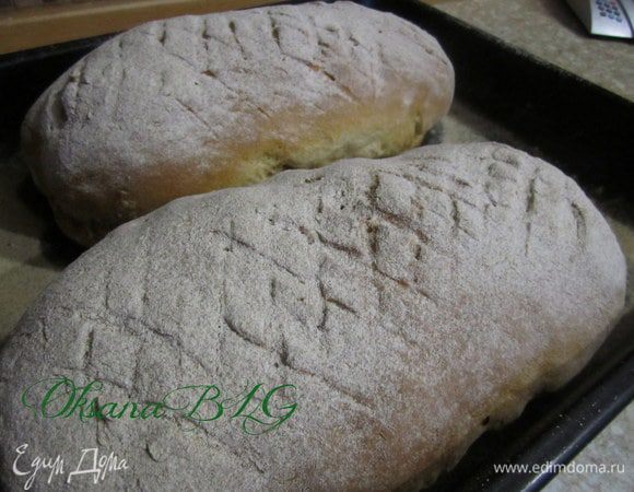 Выпекать в разогретой духовке (180 градусов) примерно 30-40 минут. Я проверяю хлеб постукивая по дну, когда звух при постукивании становится глухой( хлеб должен ухать))) значит он готов.)