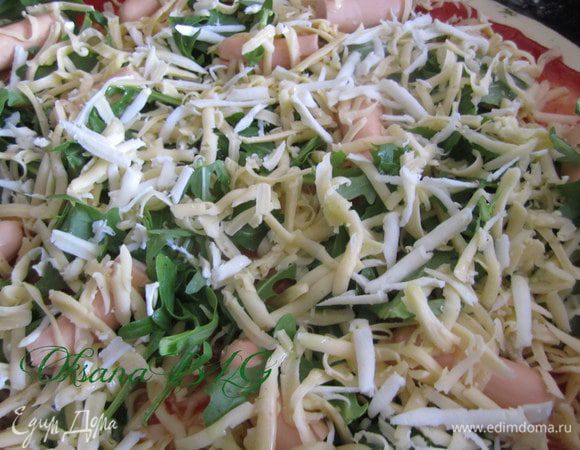 Сверху потереть сыром.