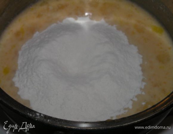 добавить муку и соль, 