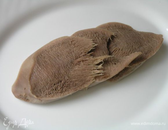 Язык нарезать ломтиками,