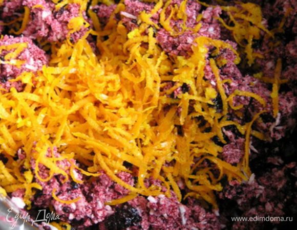 затем добавить цедру, 