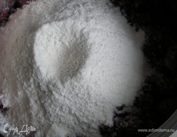 манку и муку. Перемешать. 