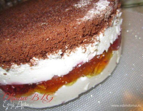 Поставить торт в холодильник на 2-3 часа. После охлаждения достать из формы.