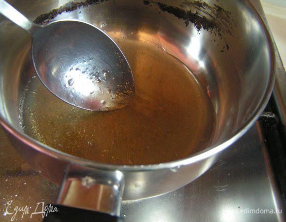 Желатин процедить и прогреть немного, чтобы растворился