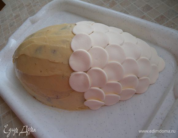 Уложить на "рыбу"