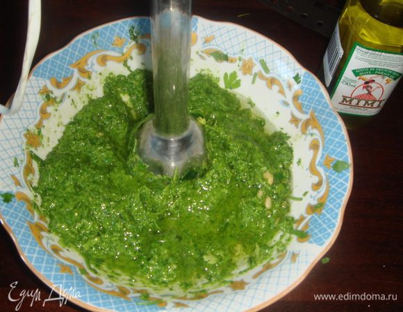 Измельчаем при помощи блендера