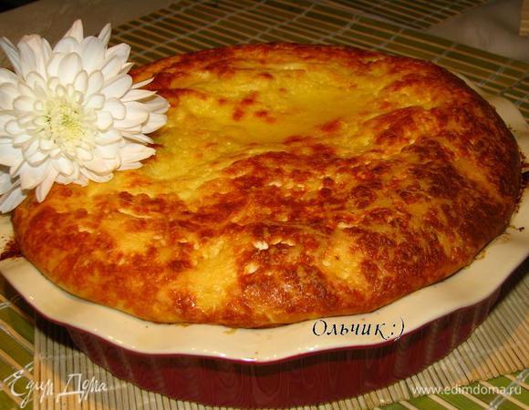 Вот такой он пышненький сразу из духовки!