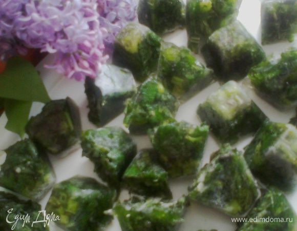 Теперь два варианта:если Вам не нужны ванночки для льда из воды,то оставляем храниться прямо так,а если нужны,то вытряхиваем кубики и складываем в пакет или коробочку и снова-в морозилку до зимы!