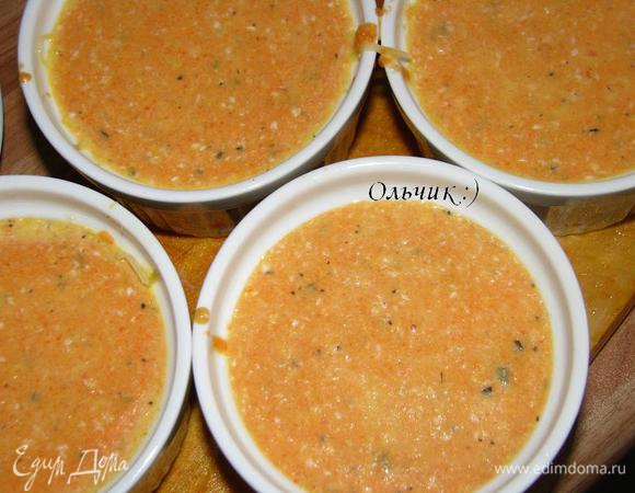 Сверху заливаем суфле.