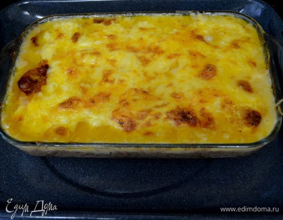 Выпекать 20-35мин.дать постоять 5мин.и подавать к столу,я лично буду делать еще,оч.вкусно!!!
Да у меня вышло даже на 2 формы большую и маленькую,выберите правильно форму она должна быть высокой.