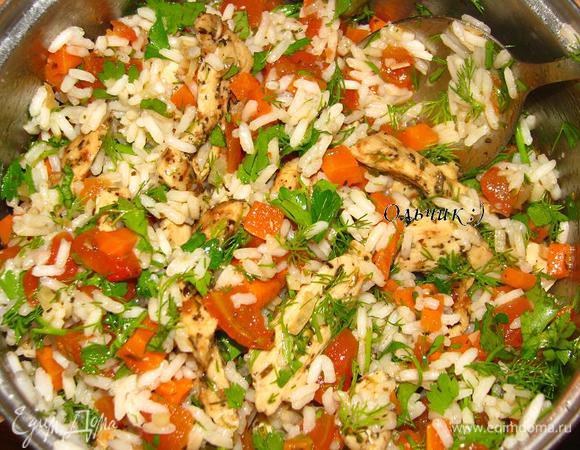 Перемешиваем. Вот такая красота получается. Я бы ела уже так))))) Не удержалась, попробовала - вкусно!!!