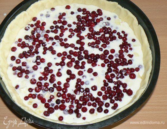 затем оставшуюся бруснику