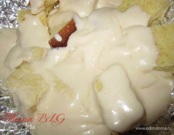 залить часть суфле