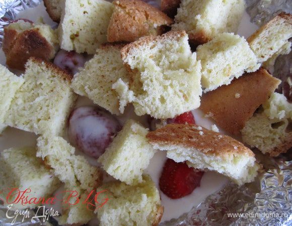 Добавить кубики бисквита