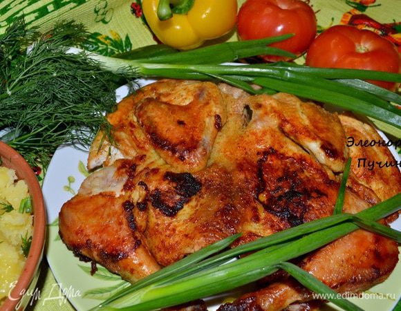 Подала с картошкой и овощами.45мин.и шикарный ужин готов)