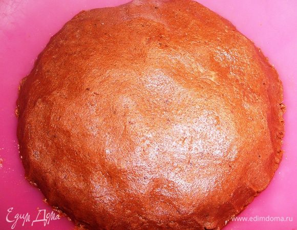 Замесить тесто. Переложить в полиэтиленовый  пакет и убрать на 1 час в холодильник.