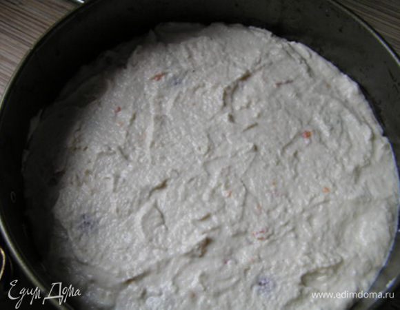 выложить оставшийся куриный мусс и убрать в холодильник.