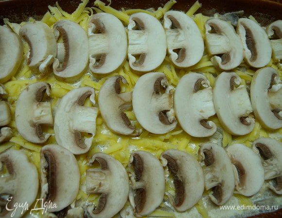 Покрыть красиво  грибами. 