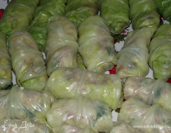 И сворачиваем голубец
Вот такие голубчики у меня получились