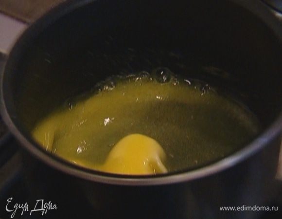 Сливочное масло растопить.