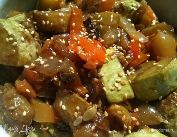 Такие овощи вкусны и в горячем и в холодном виде, как отдельное блюдо и как гарнир. Приятного аппетита!