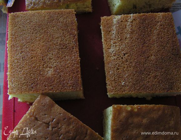 Обрезать края, разрезать на квадраты