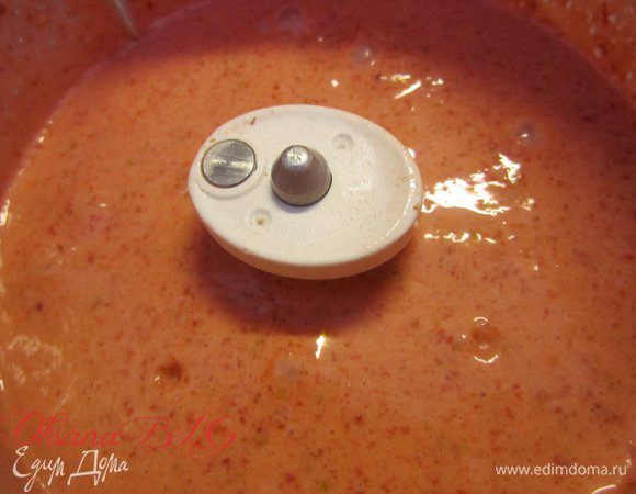 Все взбить в блендере.