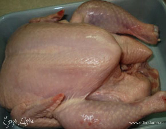 Курицу тщательно вымыть