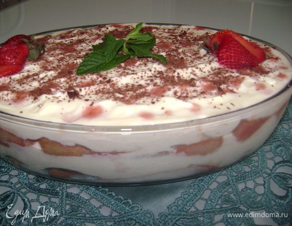 И теперь наш тирамису готов...Угощайтесь.!!!