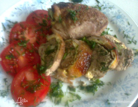 Рулетики готовы,угощайтесь!!! Приятного аппетита!!!