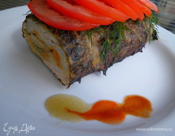 Остудить немного не внимая фольгу. Сок. который появился при запекании немного втянится обратно.