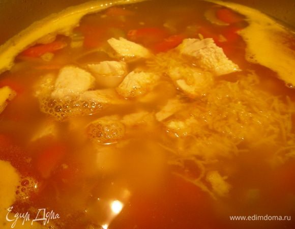 Добавляем бантики и варим еще 8 минут.