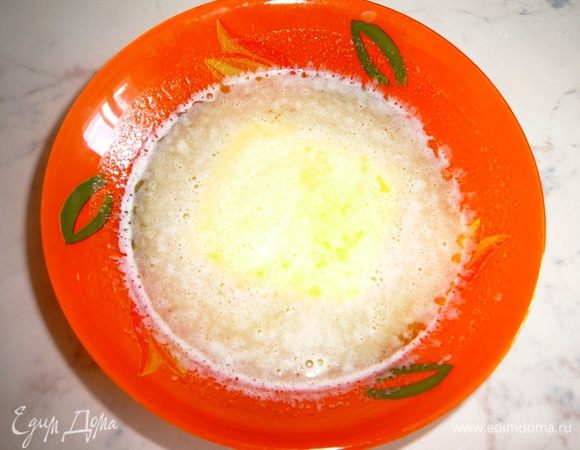 Масло растопить и охладить...