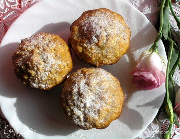 Перед подачей посыпать сахарной пудрой. Приятного чаепития!