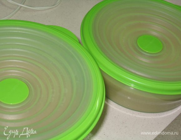 Перелить полученную массу в формы, закрыть крышкой и поставить в морозильную камеру на 3–4 часа. Если есть возможность, можно в первые два часа перемешивать массу каждые 30 минут.