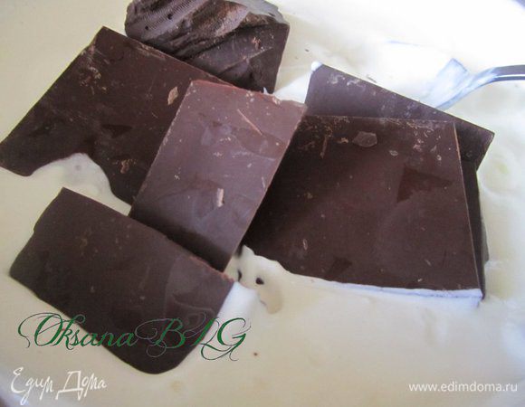 Так же приготовить ганаш на черном шоколаде.